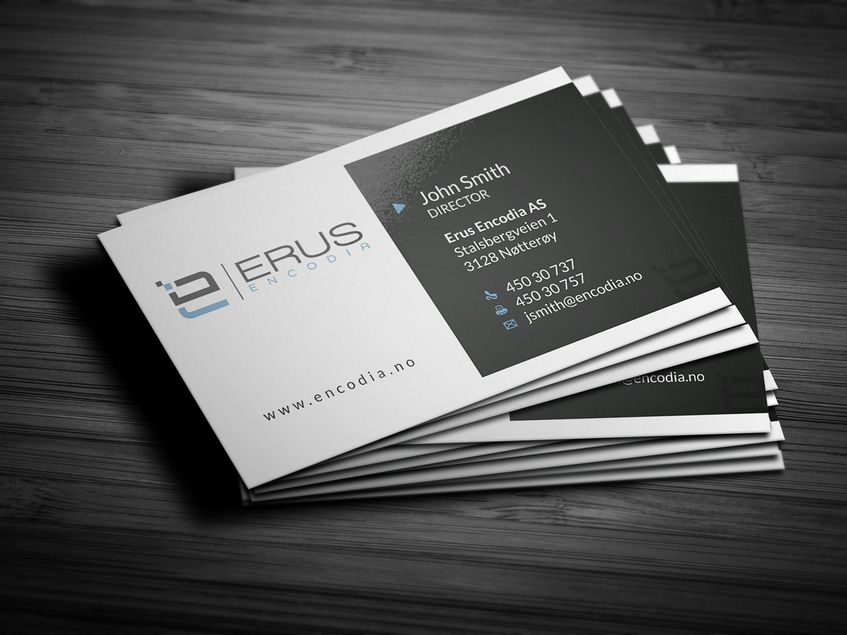 Business Card Design by HYPdesign for Erus Encodia AS | Design #5498044