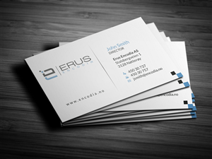 Business Card Design by HYPdesign for Erus Encodia AS | Design: #5498098