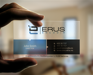 Business Card Design by HYPdesign for Erus Encodia AS | Design: #5498278