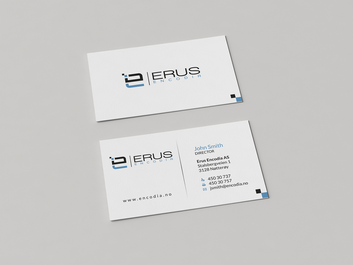 Diseño de Tarjeta de Presentación por HYPdesign para Erus Encodia AS | Diseño #5499900