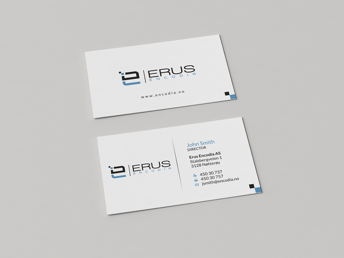 Business Card Design by HYPdesign for Erus Encodia AS | Design #5571256