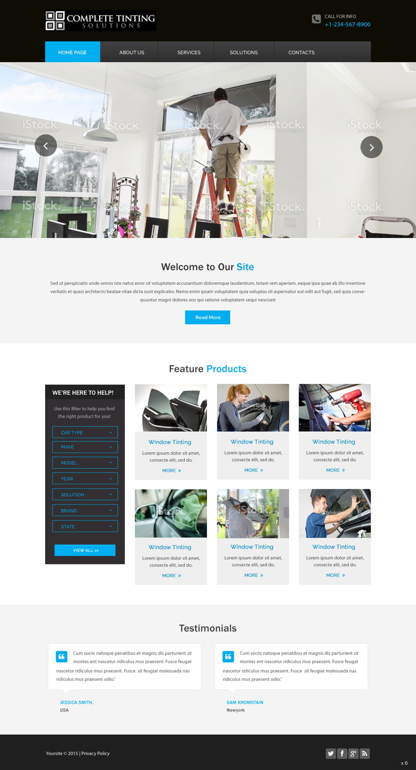 Web Design by pb for Complete Tinting Solutions | Design #5521811
