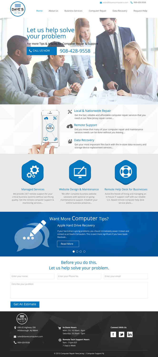 Wordpress Design by rightway for David Molnar | Design #5512715
