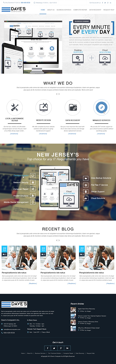 Diseño Wordpress por ESolz Technologies para David Molnar | Diseño #5513934
