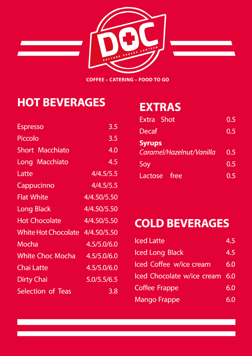 Menu Design by Lee_Boyle for this project | Design #5507531