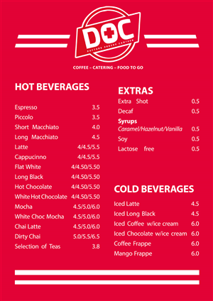Menu Design by Lee_Boyle