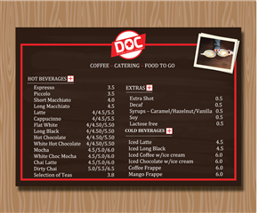 Menu Design by designerk