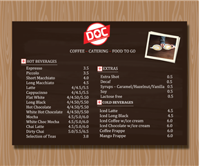 Design de Menu par designerk pour ce projet | Design : #5505496