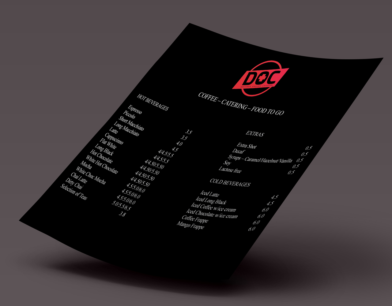 Menu Design by Saumin Bhavsar for this project | Design #5509193