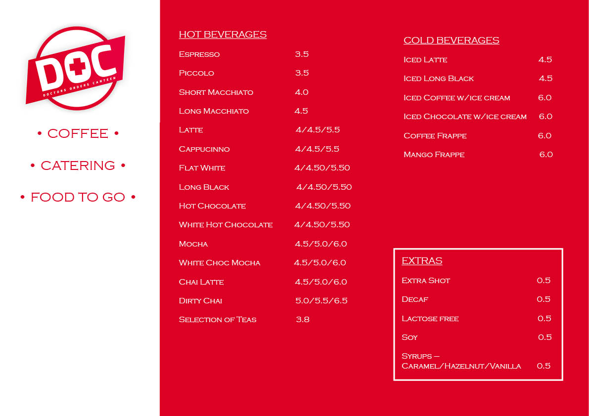 Menu Design by klimkowskigabs for this project | Design #5514680