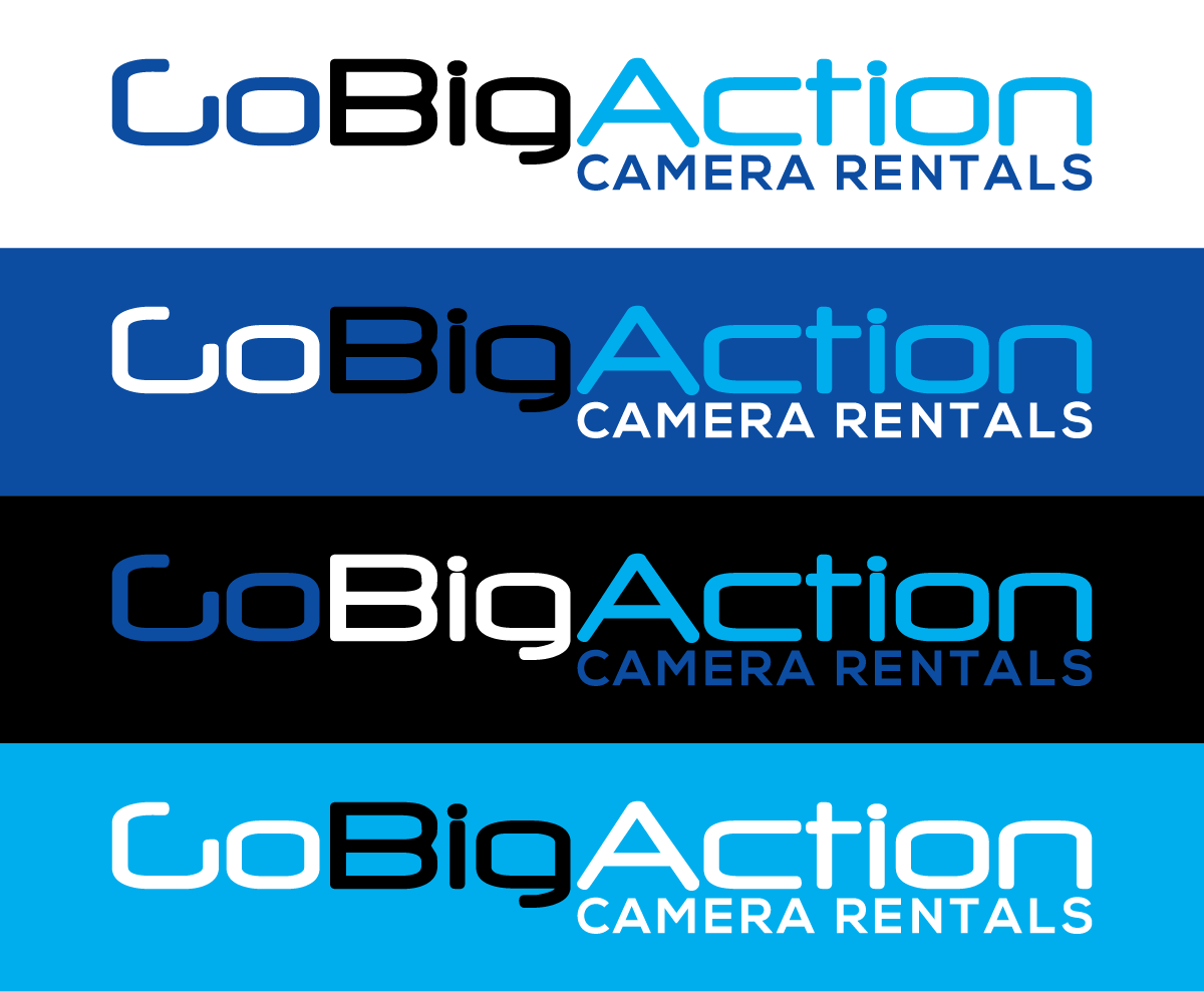 Logo Design by theK for Go Big Action Camera Rentals | Design #5504500