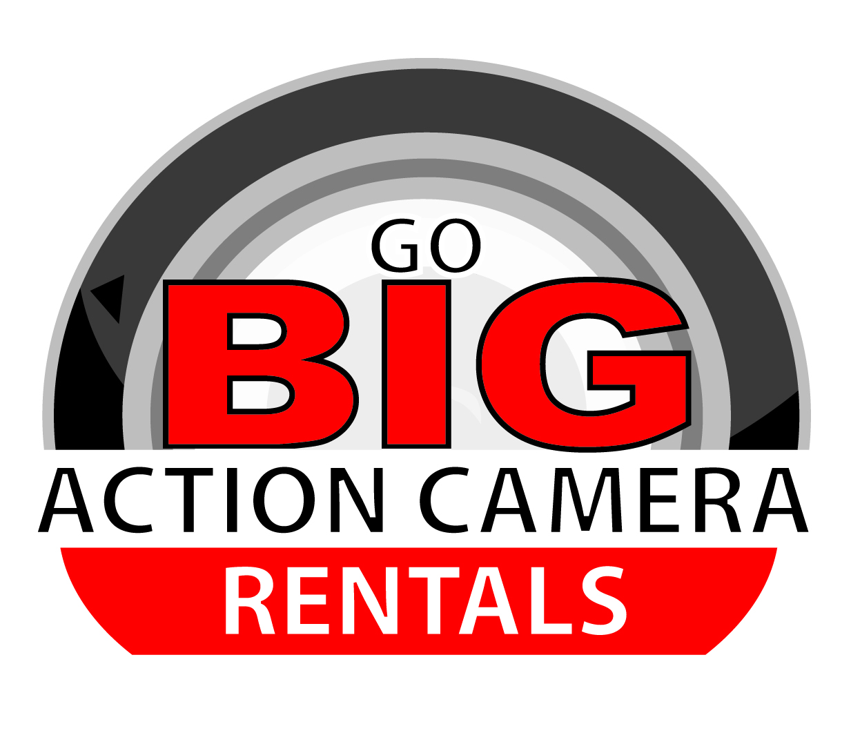 Logo-Design von acrylicbased für Go Big Action Camera Rentals | Design #5546666