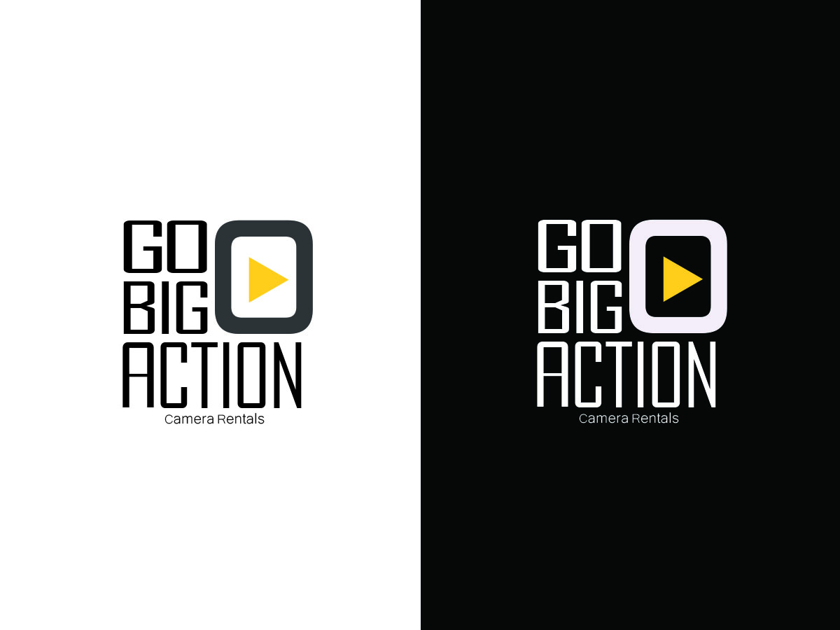 Logo Design by Zenox Blue for Go Big Action Camera Rentals | Design #5569882