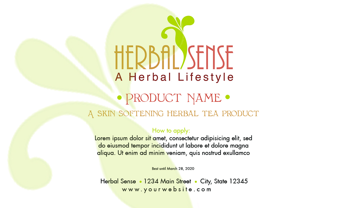 Aufkleber-Design von cpgraphicdesign für Herbal Sense Pte Ltd | Design #5513998