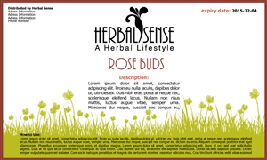 Label Sticker for Tea Bag and Herbs and Spices Bag | Diseño de Sticker por RedOne22