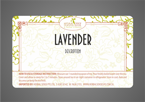 Sticker Design by Maestroto for Herbal Sense Pte Ltd | Design: #5596975