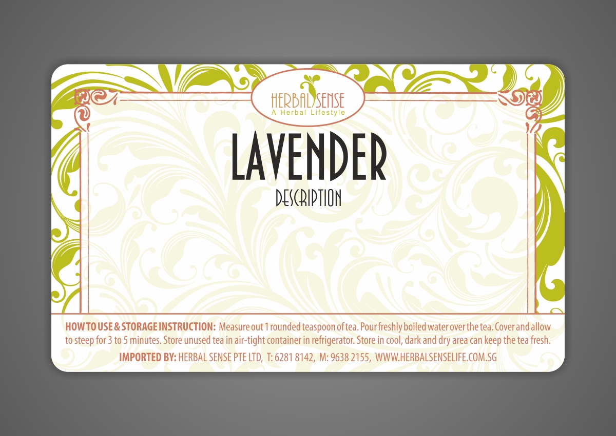 Sticker Design by Maestroto for Herbal Sense Pte Ltd | Design: #5602125