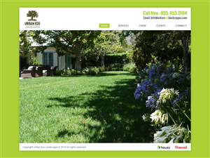 Urban Eco Landscapes Website - We are a high end landscaping company promoting non toxic, fine estat | Web-Design von Nelsur