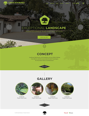 Urban Eco Landscapes Website - We are a high end landscaping company promoting non toxic, fine estat | Web-Design von Behriatech