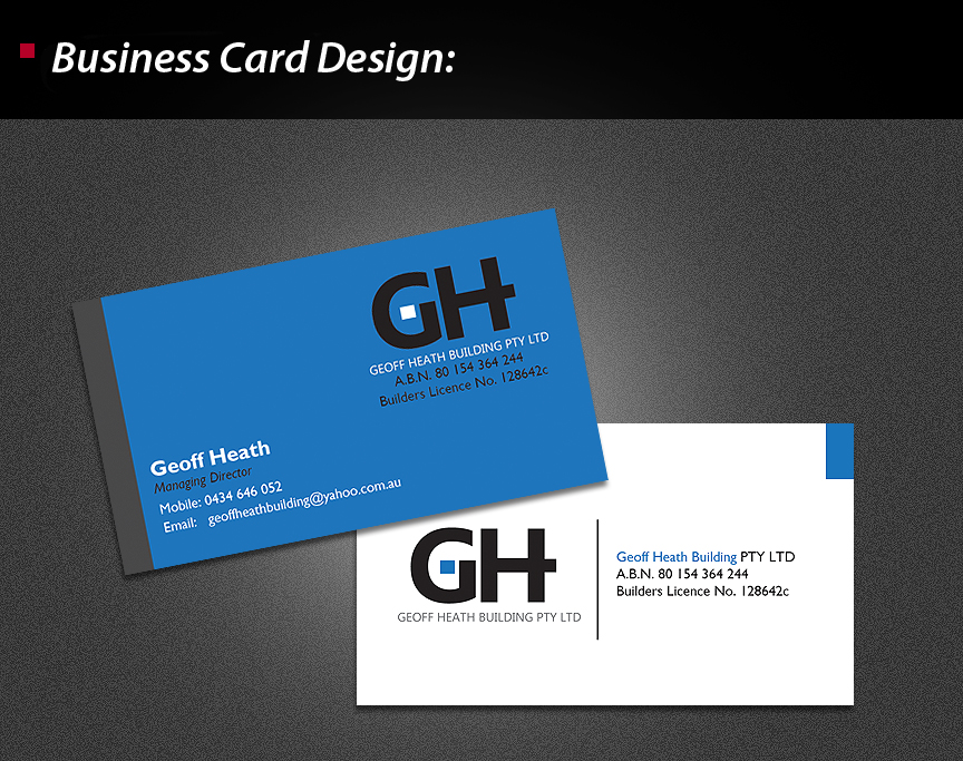 Business Card Design by wolfgfxdesign for this project | Design #1524770