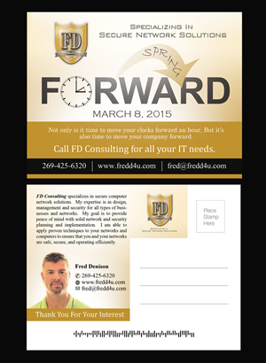 Specializing in Secure Network Solution Postcard Design | Postcard Design by NatPearlDesigns