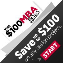$100MBA VIP Offer: Save up to $100 on your design project upon checkout!