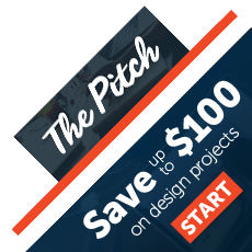 The Pitch VIP Offer: Save up to $100 on your design project upon checkout!