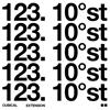 123. 10°st