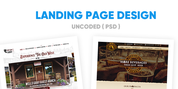 Landing Page Design (Uncoded)