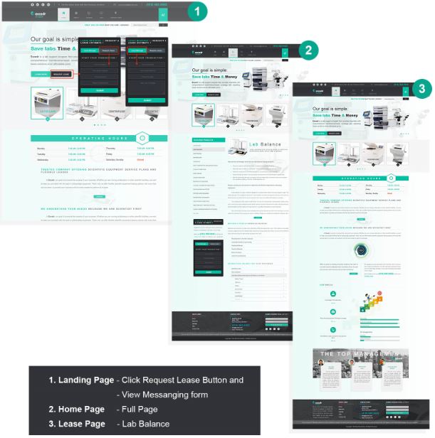 Edit existing web design (3 page)