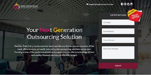 Landing Page Design (Coded)