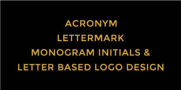 Acronym or Letter Based Logo