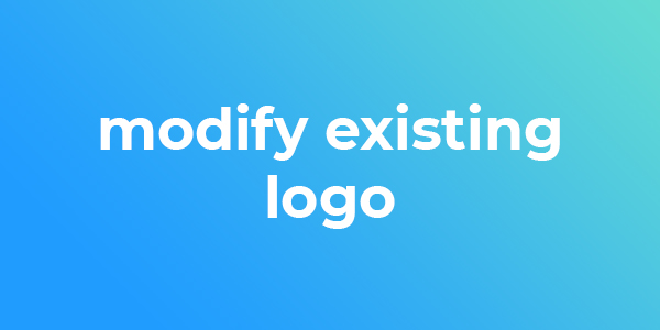 Modify Existing Logo